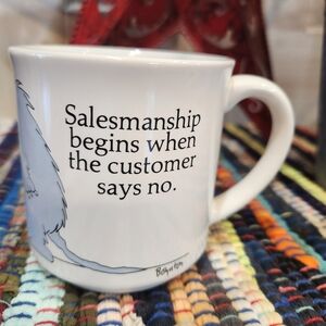 SANDRA BOYNTON White Mug with Salesmanship Quote